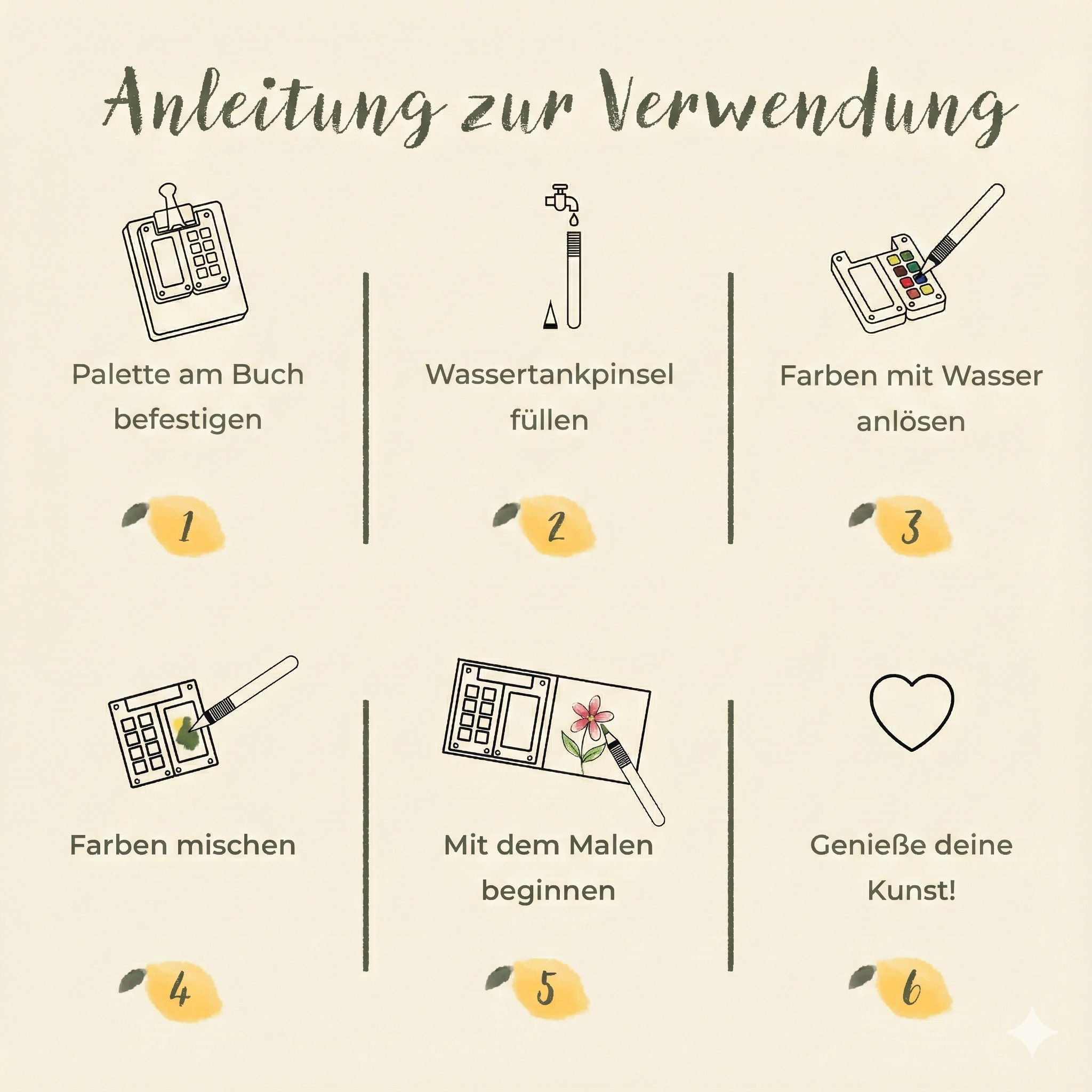 TinyTint™ Aquarellset ToGo